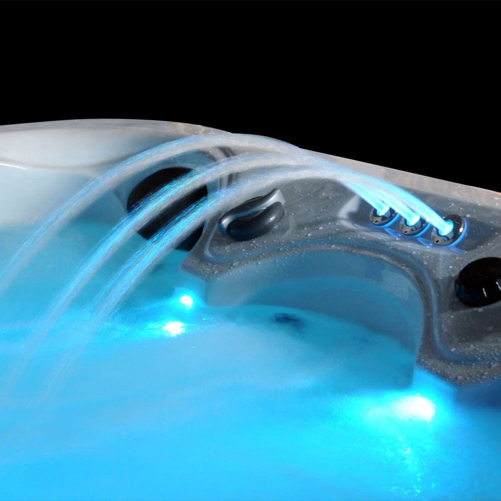 Bain à remous spa extérieur avec 2 lits d'hydromassage