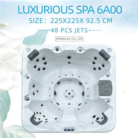 Bain à remous 6 personnes Massage Portable Spa Hot Tub 6A00